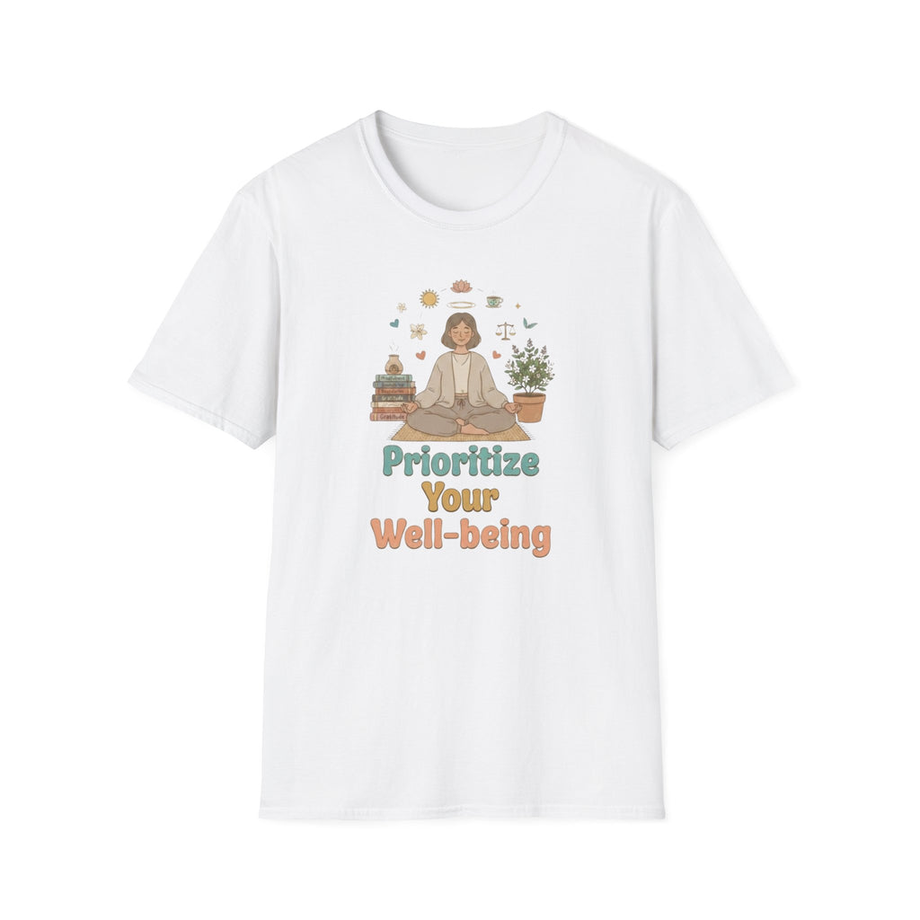 Prioritize Your Well-being T-Shirt — Meditation (94)