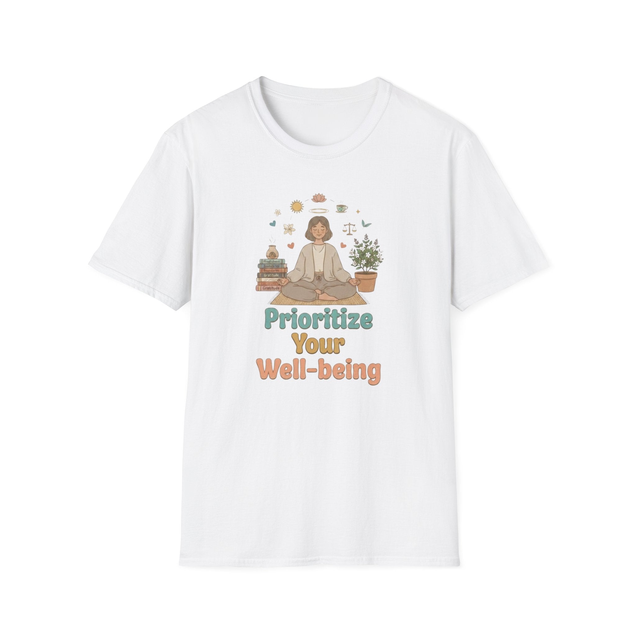 Prioritize Your Well-being T-Shirt — Meditation (94)