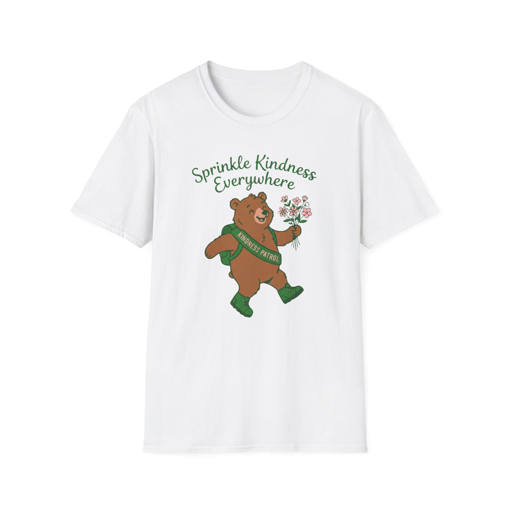 Sprinkle Kindness Everywhere T-Shirt — Bear & Flowers (54)