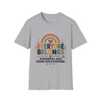 Everyone Belongs T-Shirt — Rainbow & Hearts (4)
