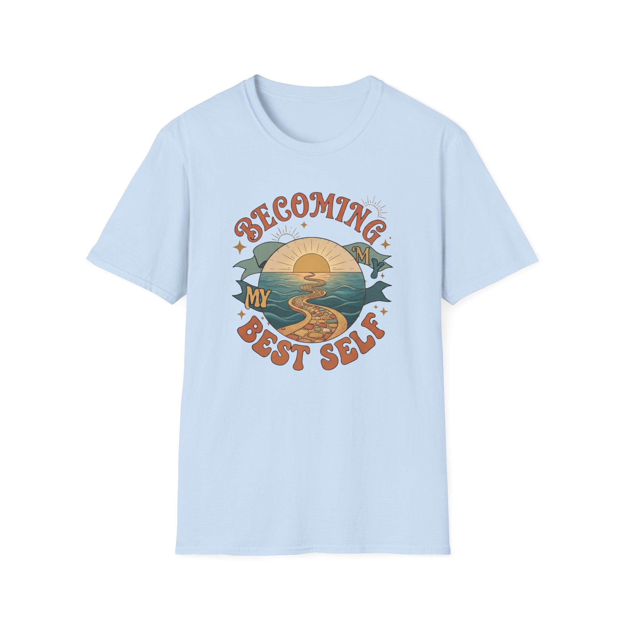 Becoming My Best Self T-Shirt — Sunrise Path (69)