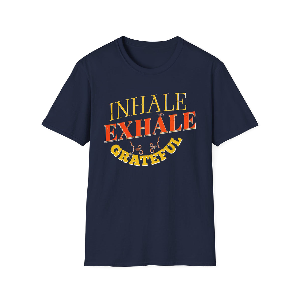 Inhale Exhale Grateful T-Shirt — Face Breath (140)