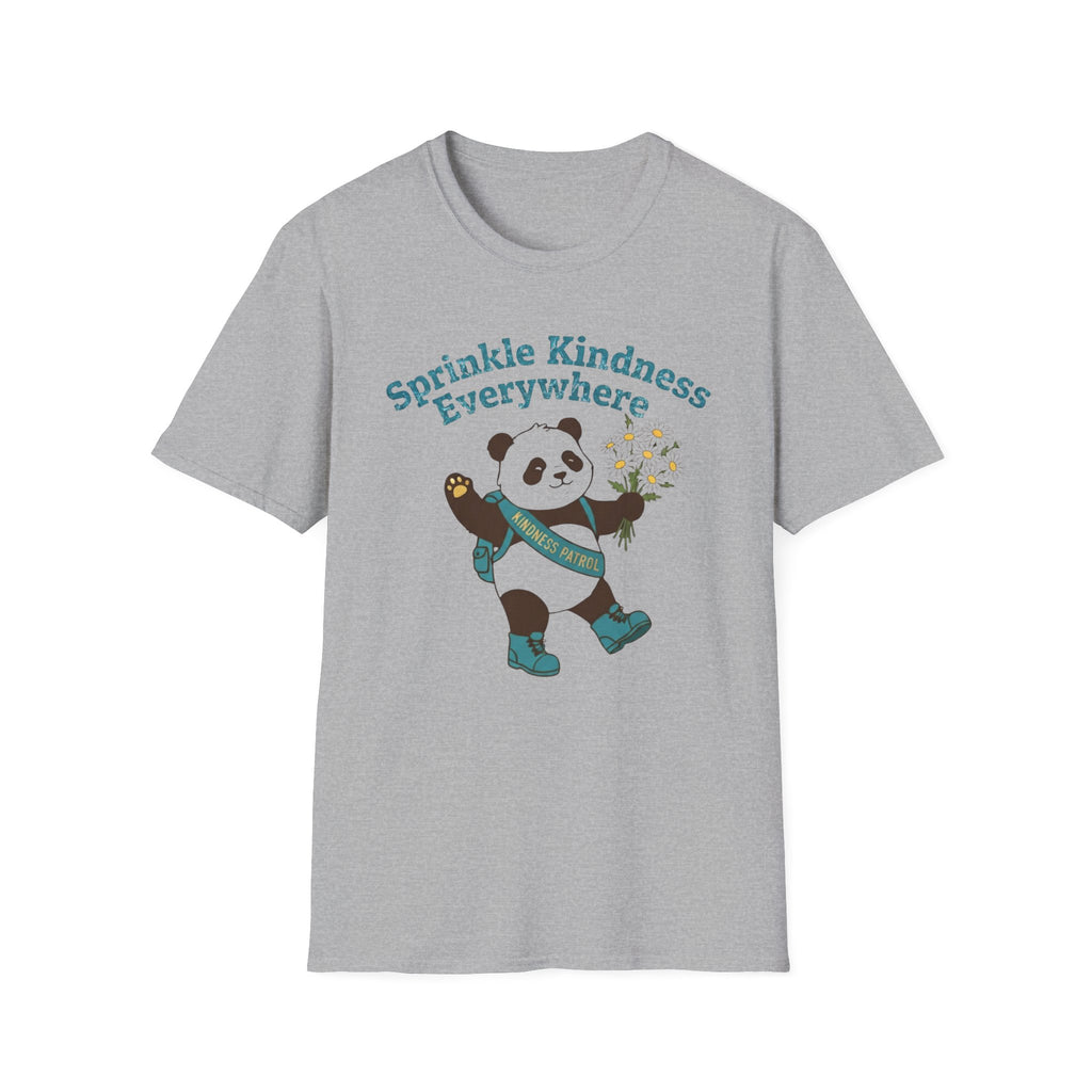 Sprinkle Kindness Everywhere T-Shirt —Panda & Flowers (55)