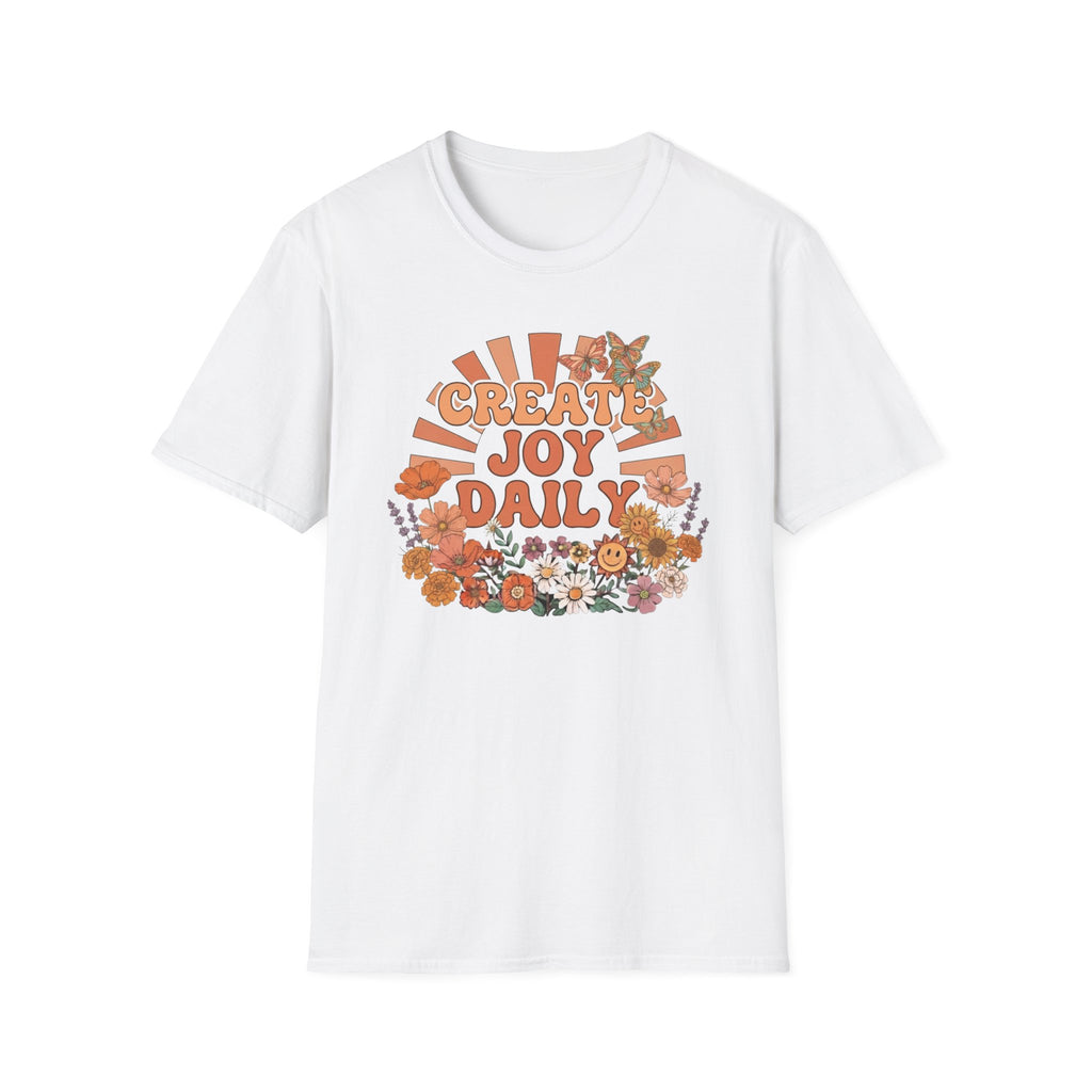 Create Joy Daily T-Shirt — Butterfly Flowers (81)