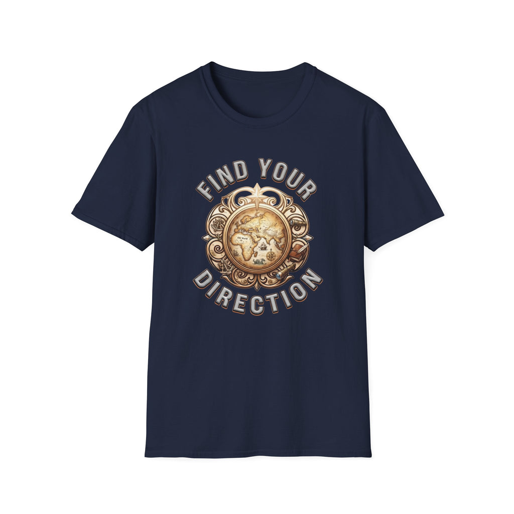 Find Your Direction T-Shirt — Old World Map (72)