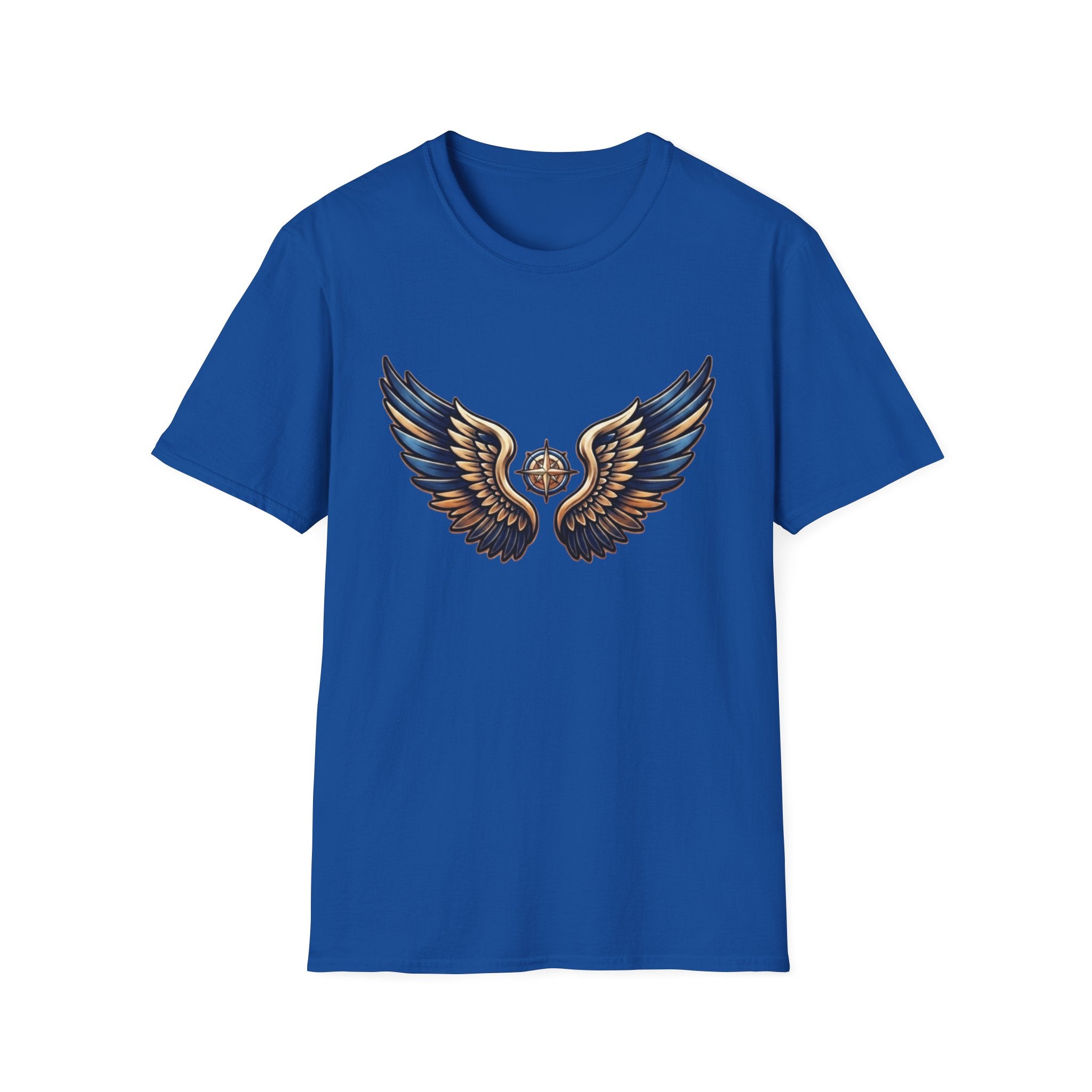 Gold Blue Wings T-Shirt — Wings (101)