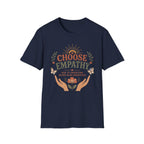 Choose Empathy T-Shirt — Butterfly Hands & Flower (3)