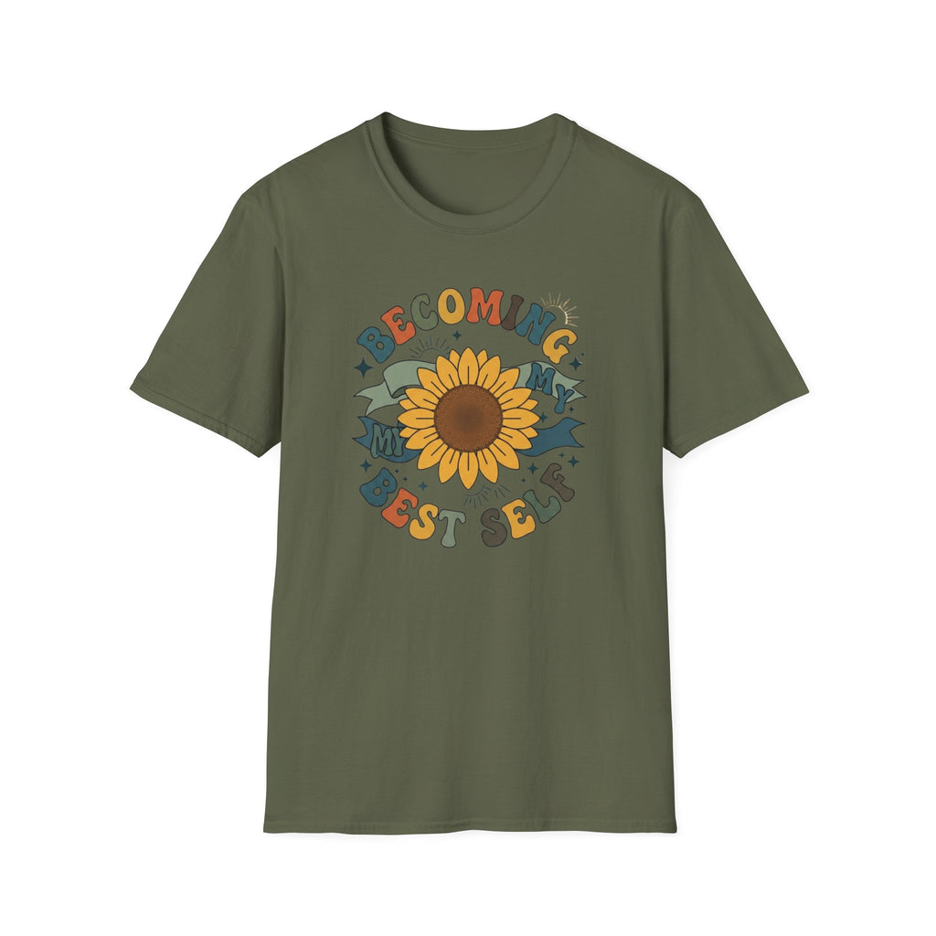 Becoming My Best Self T-Shirt — Sunflower (67)