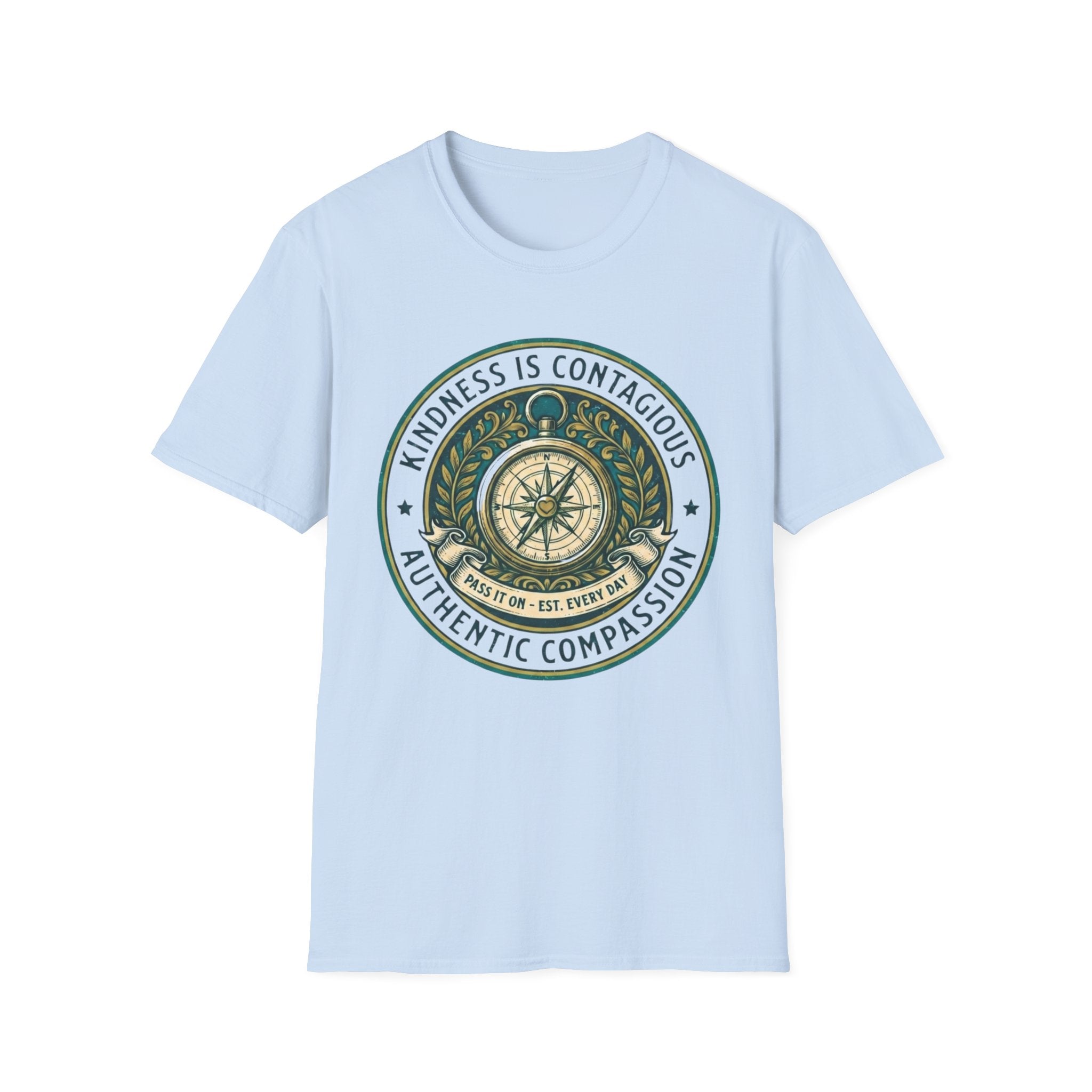 Kindness Is Contagious T-Shirt —Emblem & Compass (20)
