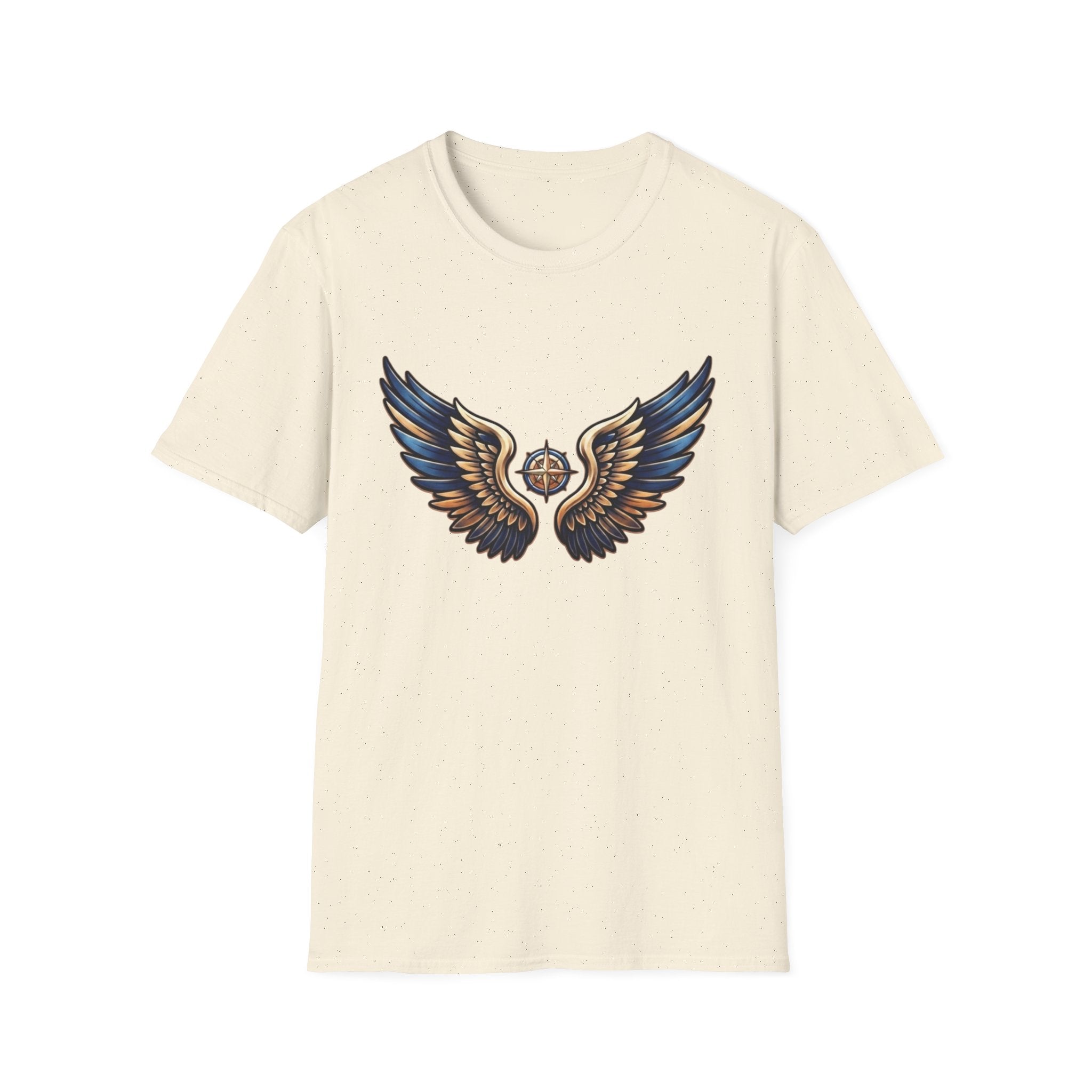 Gold Blue Wings T-Shirt — Wings (101)