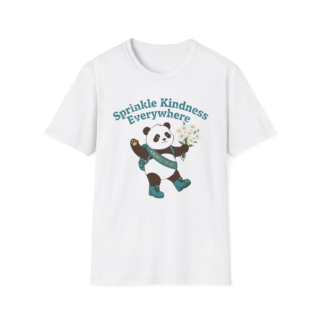 Sprinkle Kindness Everywhere T-Shirt —Panda & Flowers (55)
