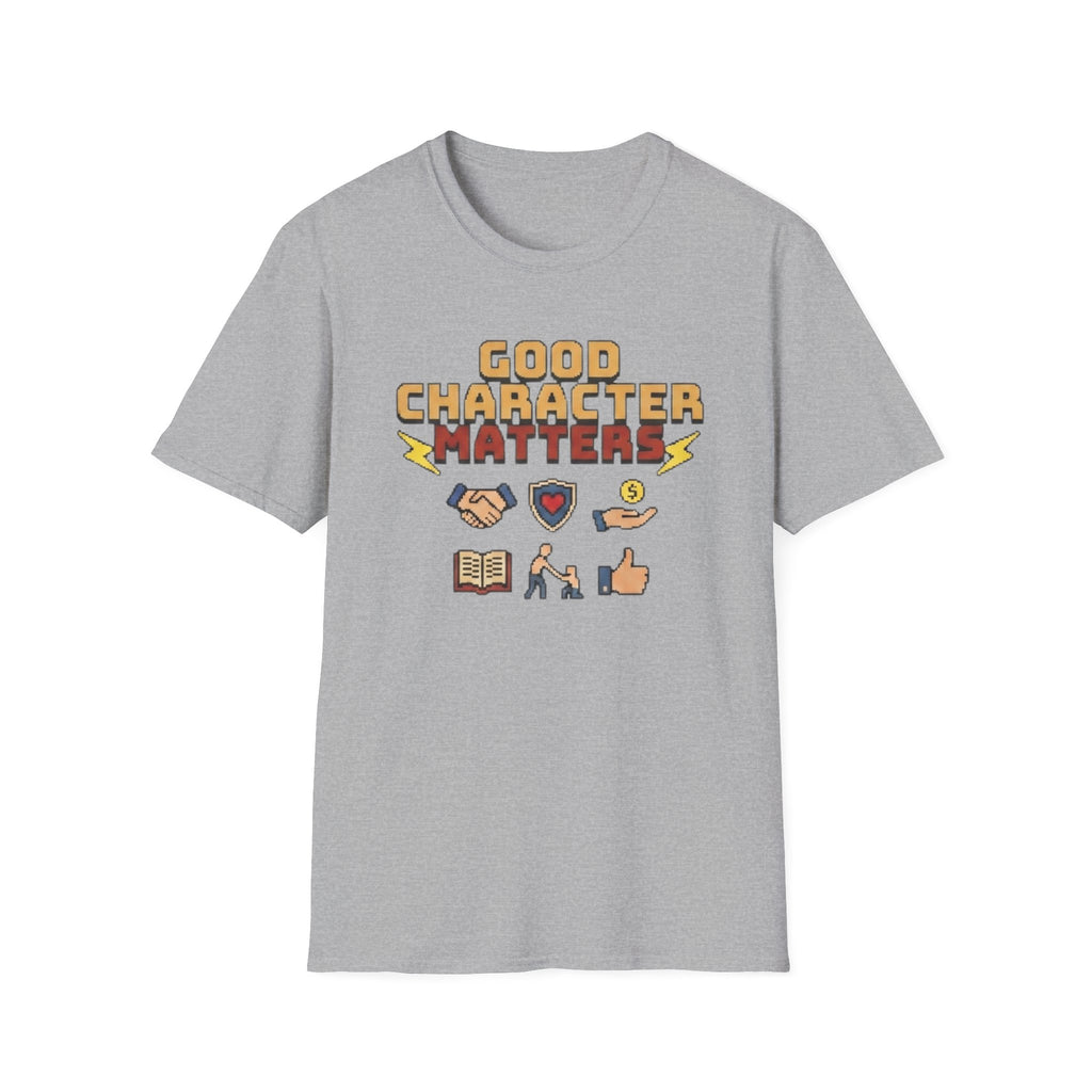 Good Character Matters T-Shirt — Small Symbols (125)