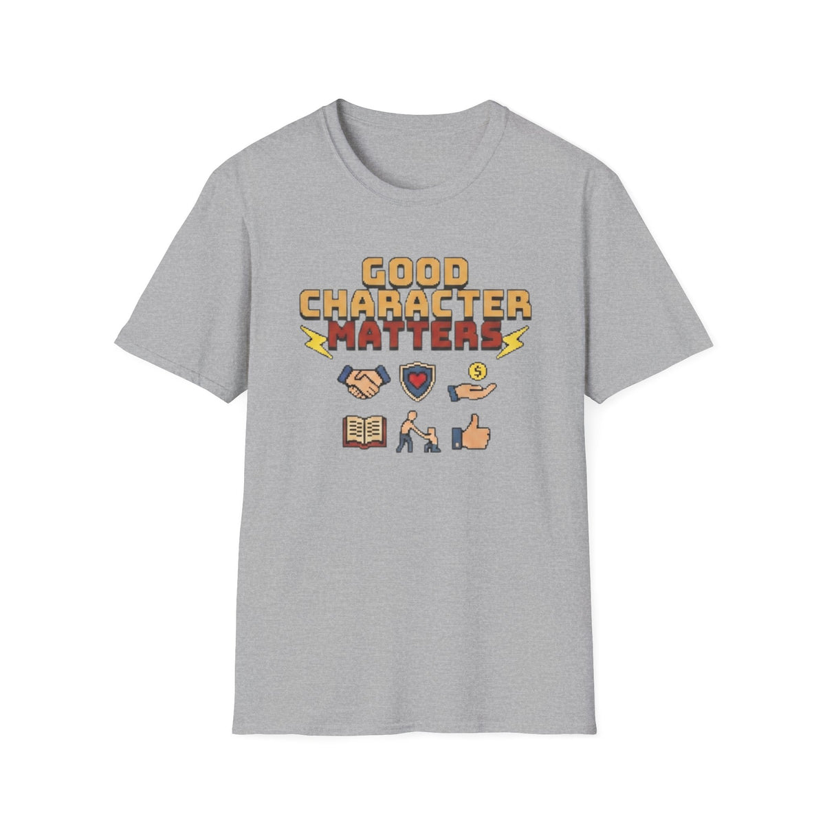 Good Character Matters T-Shirt — Small Symbols (125)