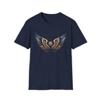 Gold Blue Wings T-Shirt — Wings (101)