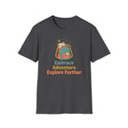 Embrace Adventure Explore Further T-Shirt — Compass Backpack (89)