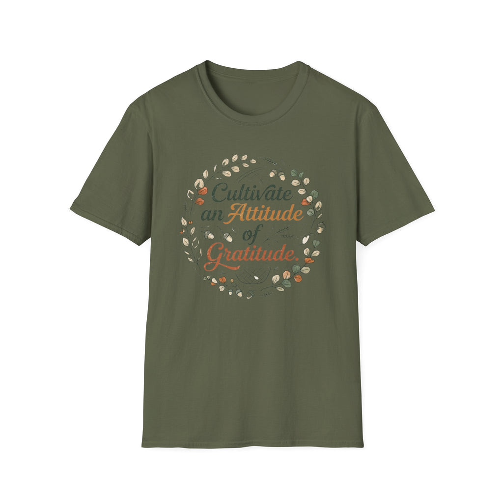 Cultivate An Attitude Of Gratitude T-Shirt — Leaves & Acorn (97)
