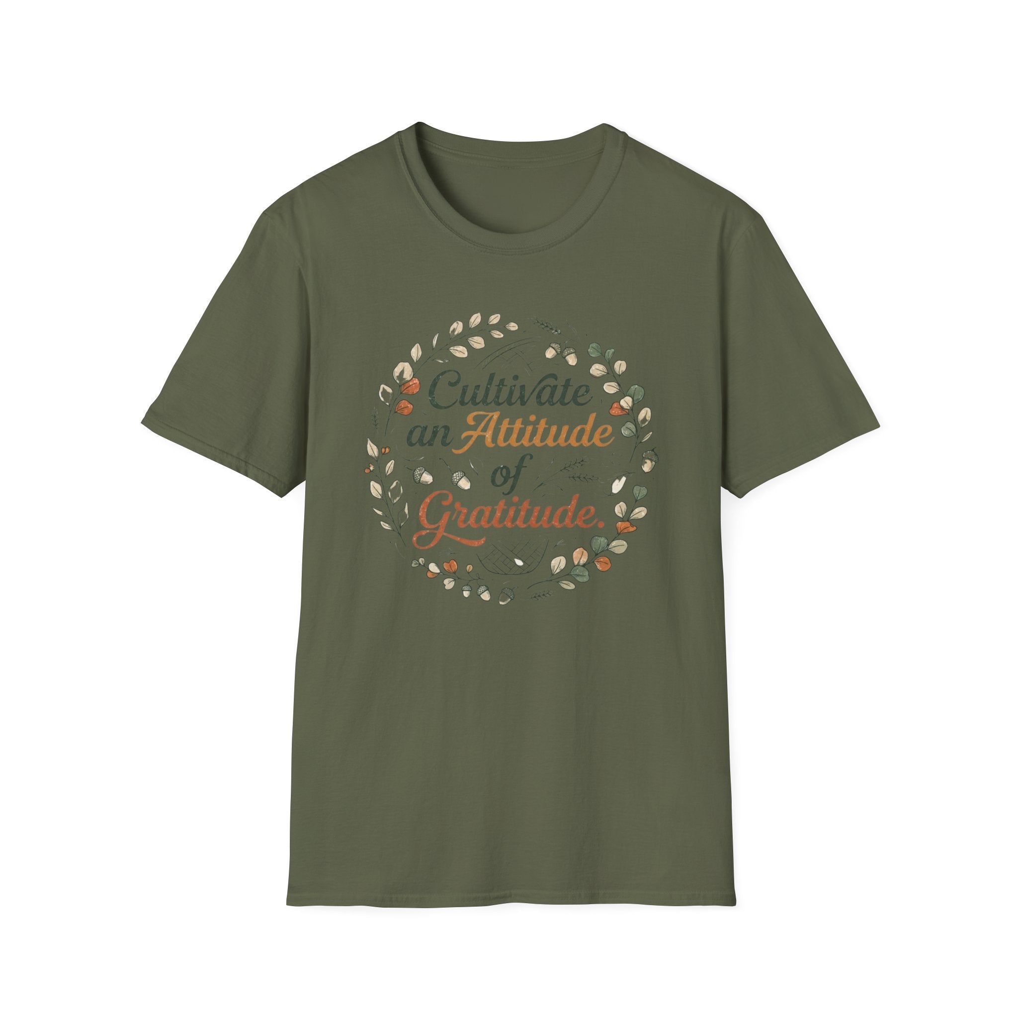 Cultivate An Attitude Of Gratitude T-Shirt — Leaves & Acorn (97)