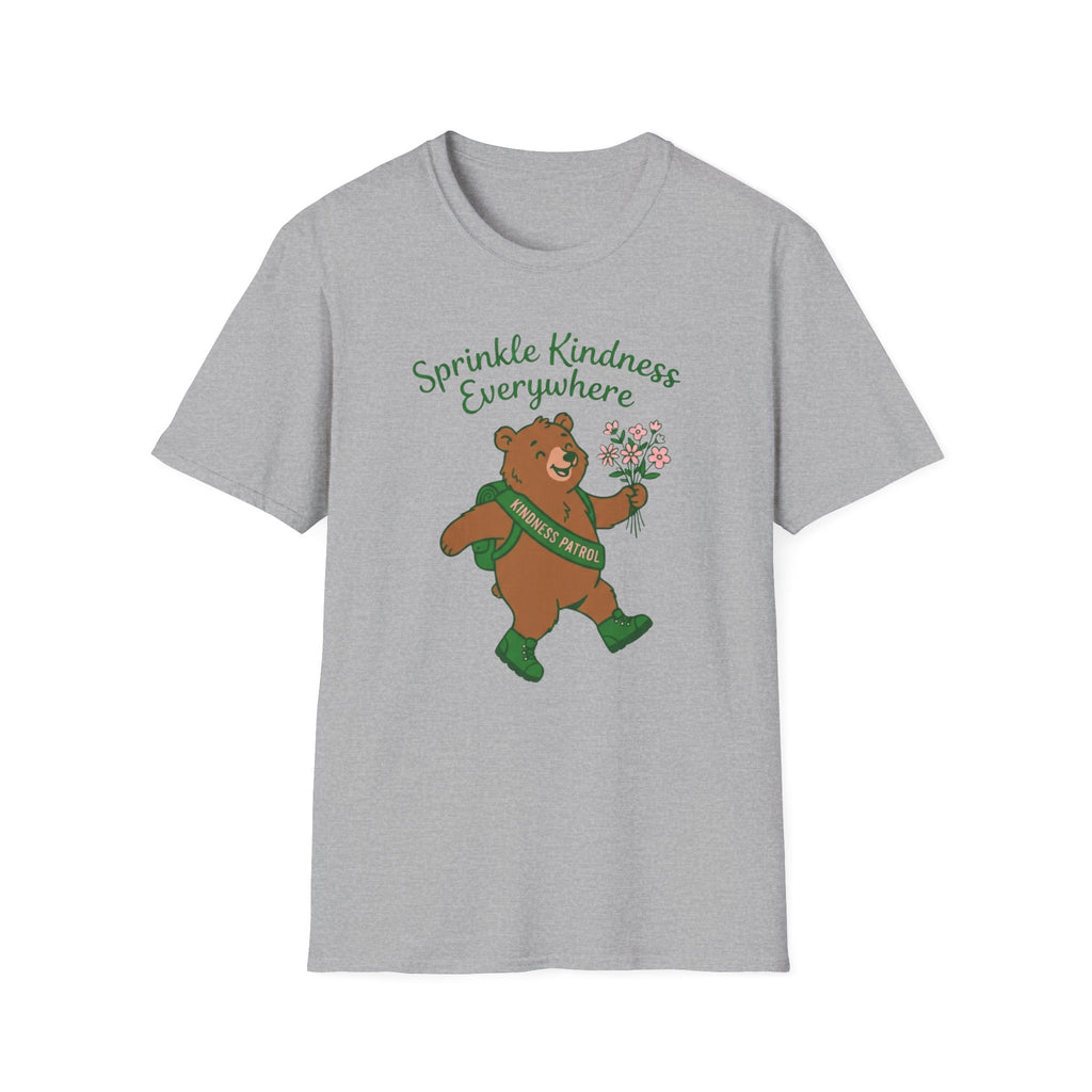 Sprinkle Kindness Everywhere T-Shirt — Bear & Flowers (54)
