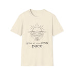 Grow At Your Own Pace T-Shirt — Hand Flower Sun (7)