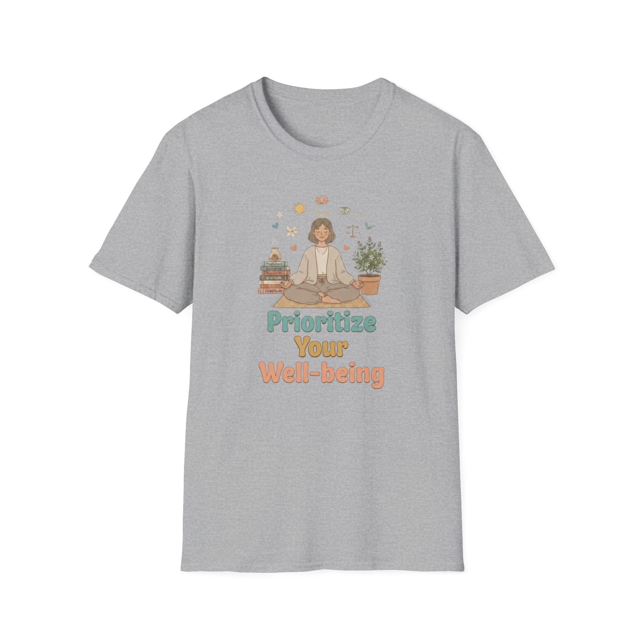 Prioritize Your Well-being T-Shirt — Meditation (94)