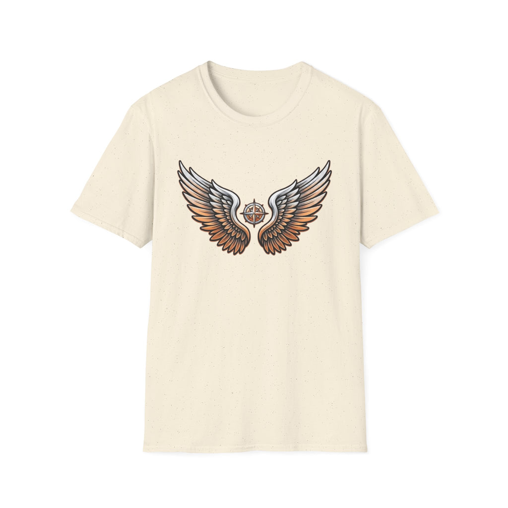 Silver Orange Wings T-Shirt — Wings (102)