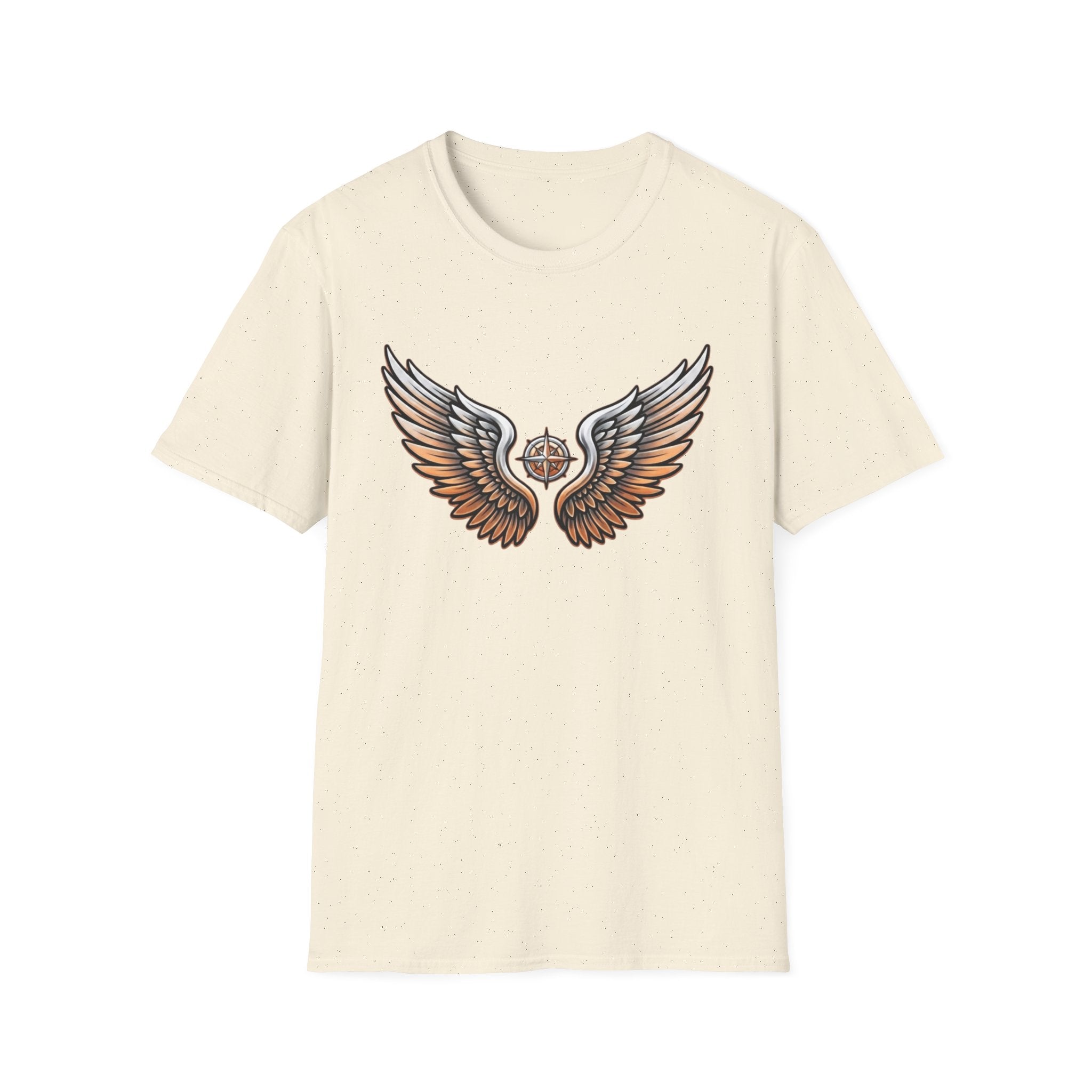 Silver Orange Wings T-Shirt — Wings (102)