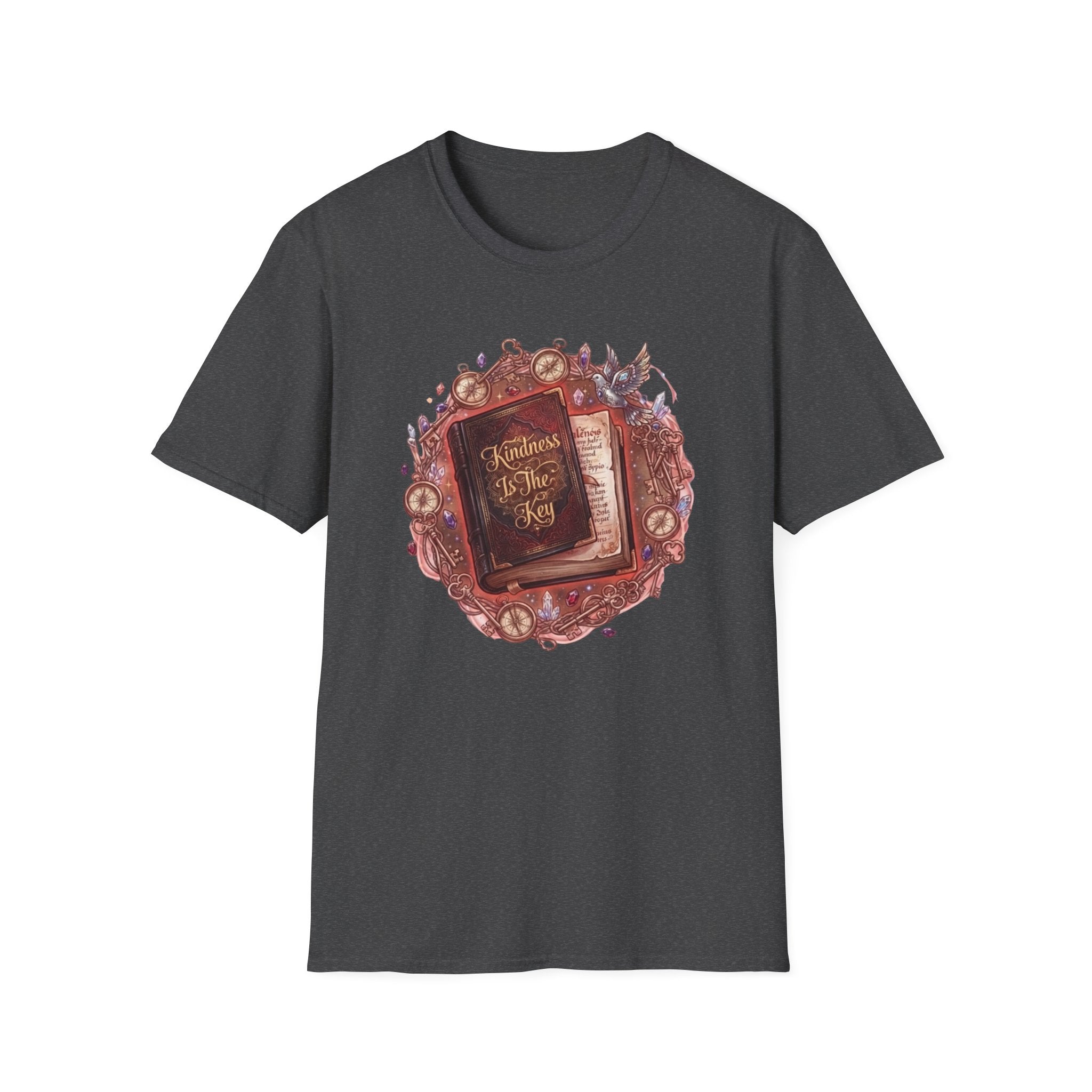 Kindness Is The Key T-Shirt — Compass & Book (84)