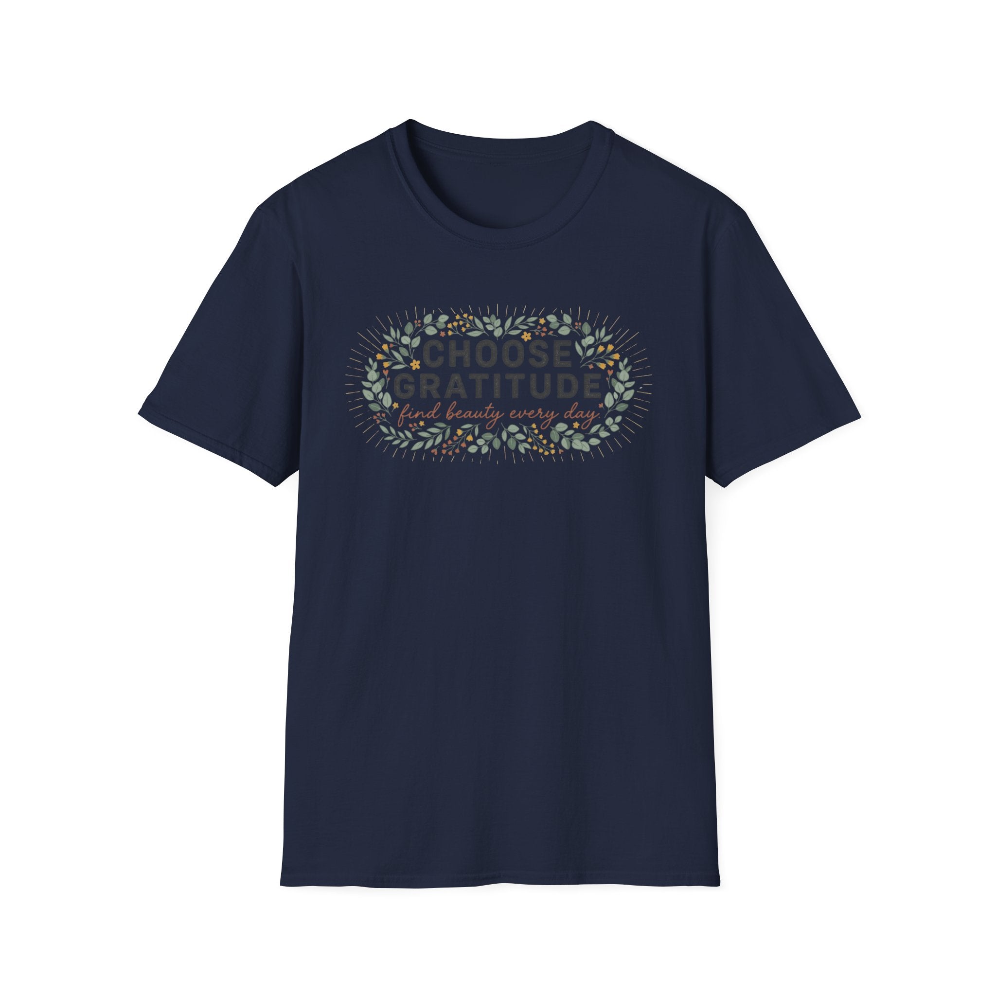 Choose Gratitude T-Shirt — Leaves (28)