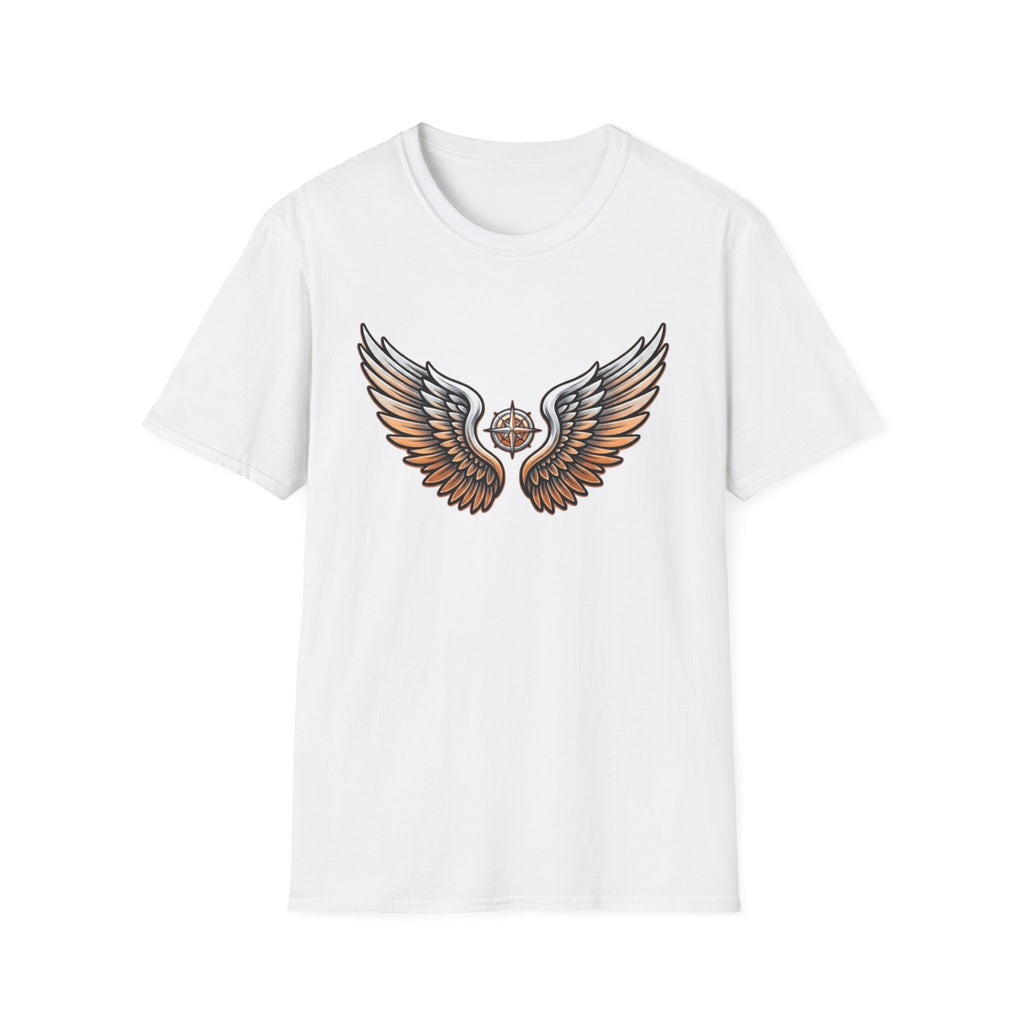 Silver Orange Wings T-Shirt — Wings (102)