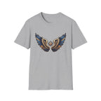 Gold Blue Wings T-Shirt — Wings (101)