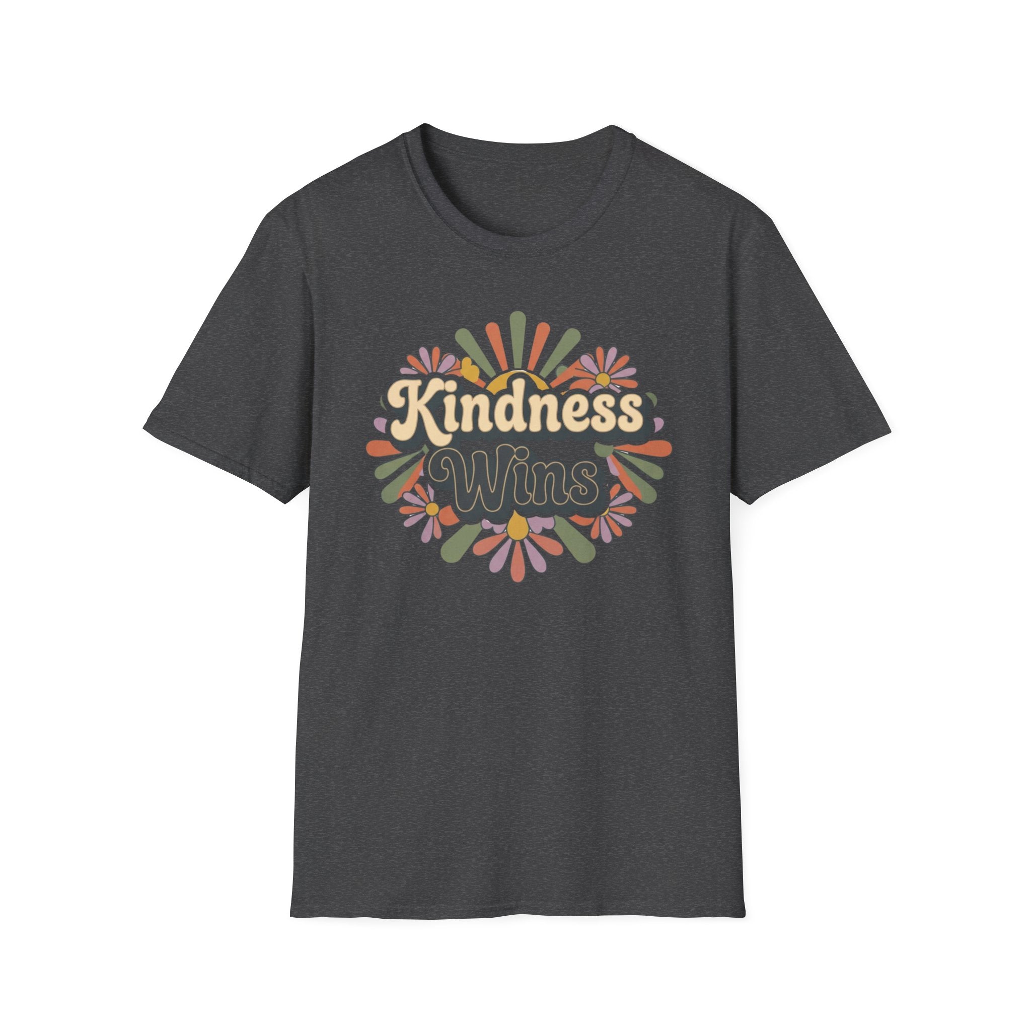 Kindness Wins T-Shirt —Floral (42)