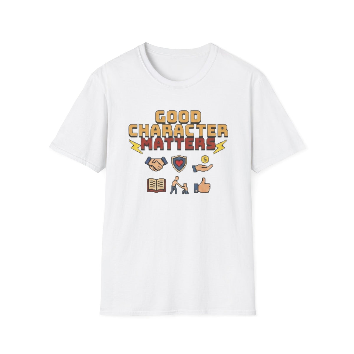 Good Character Matters T-Shirt — Small Symbols (125)
