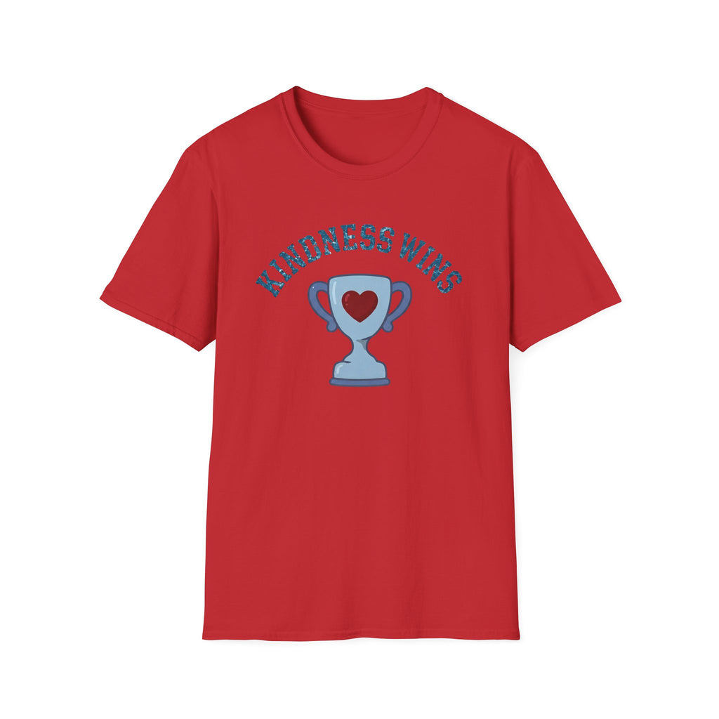 Kindness Wins T-Shirt — Blue Trophy (51)