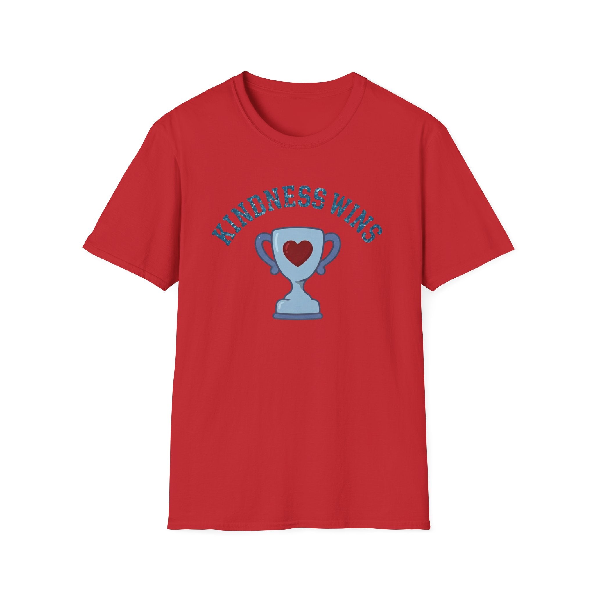 Kindness Wins T-Shirt — Blue Trophy (51)