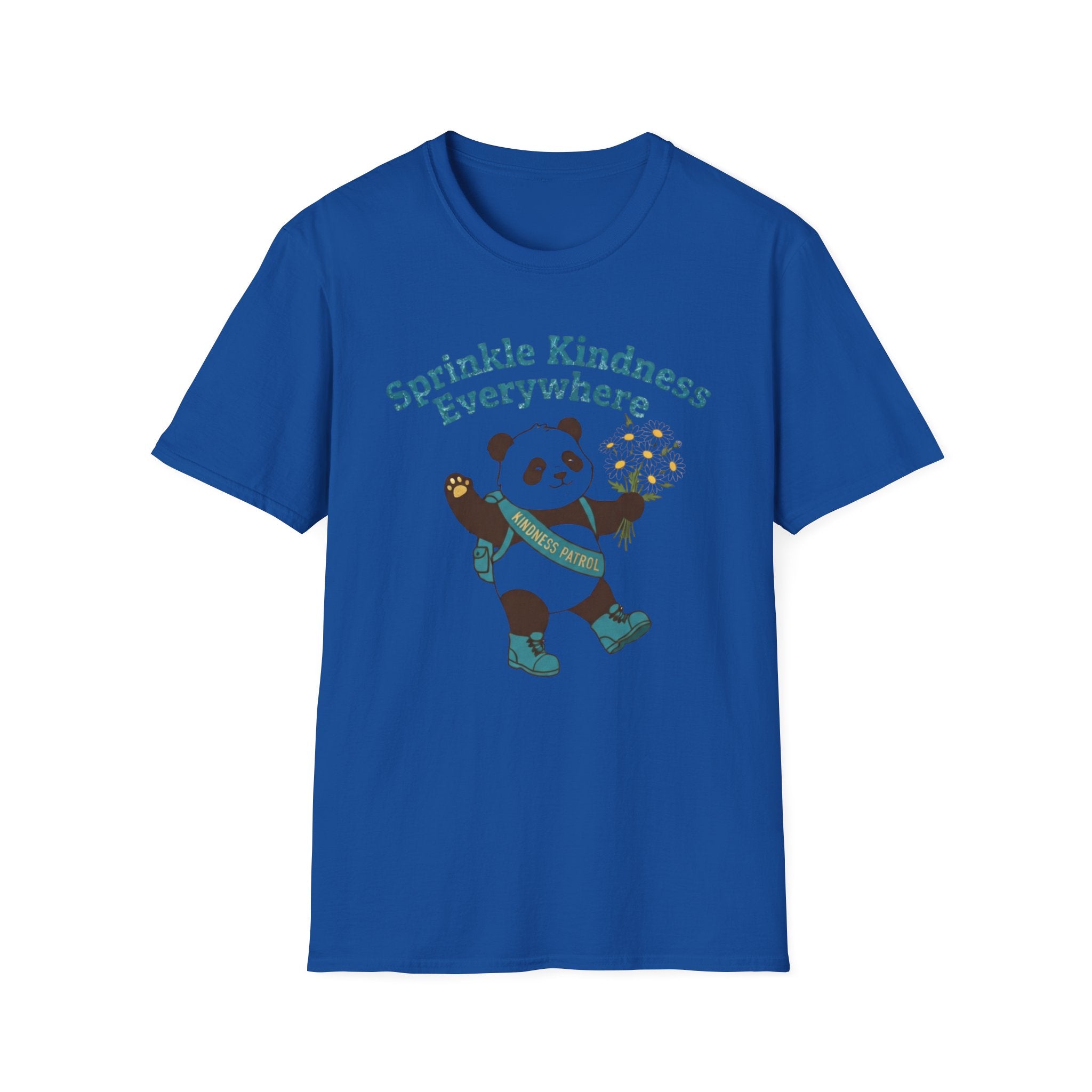 Sprinkle Kindness Everywhere T-Shirt —Panda & Flowers (55)
