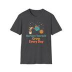 Nurture Yourself Grow Every Day T-Shirt — Stars Water Can Flower (88)