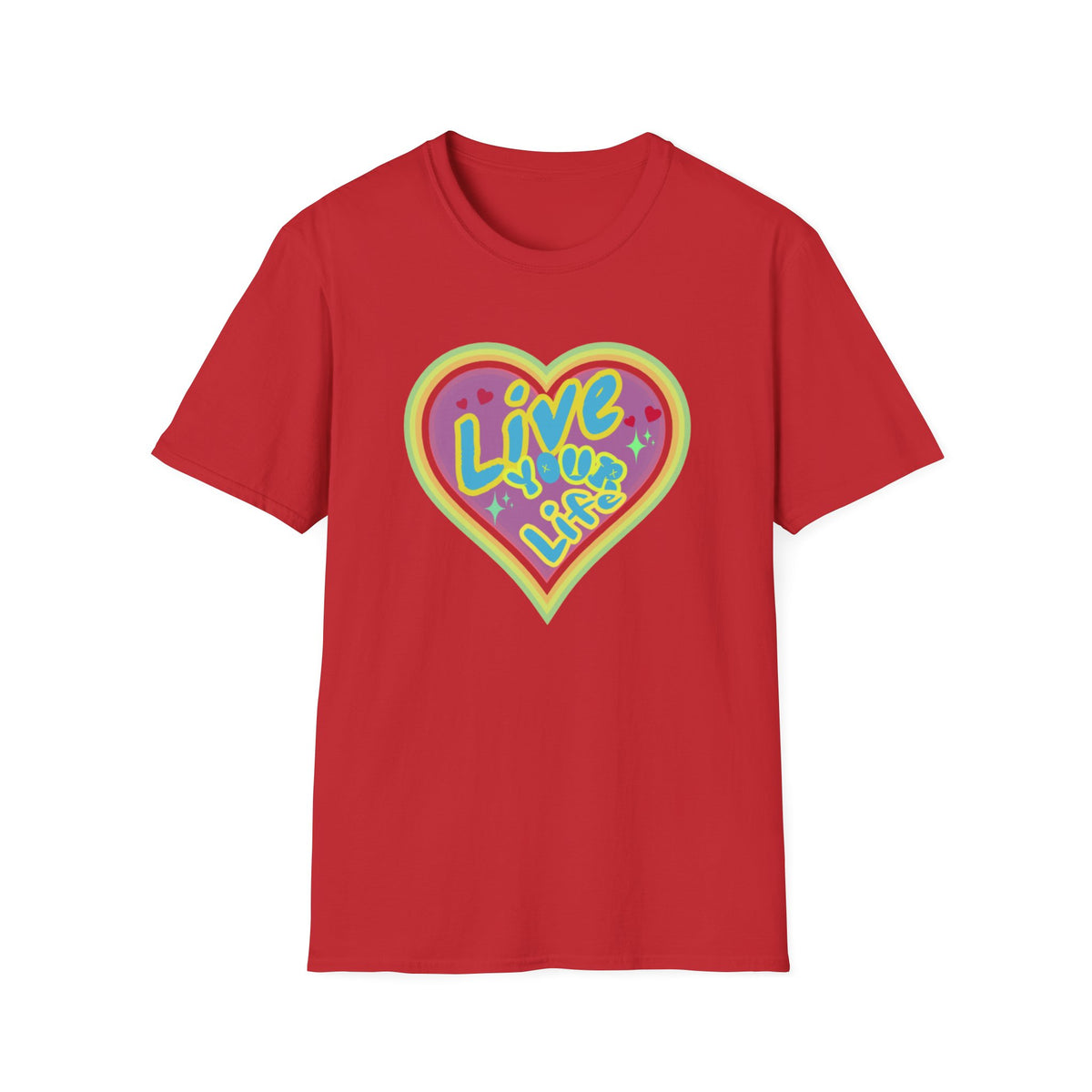 Live Your Life T-Shirt — Heart (147)