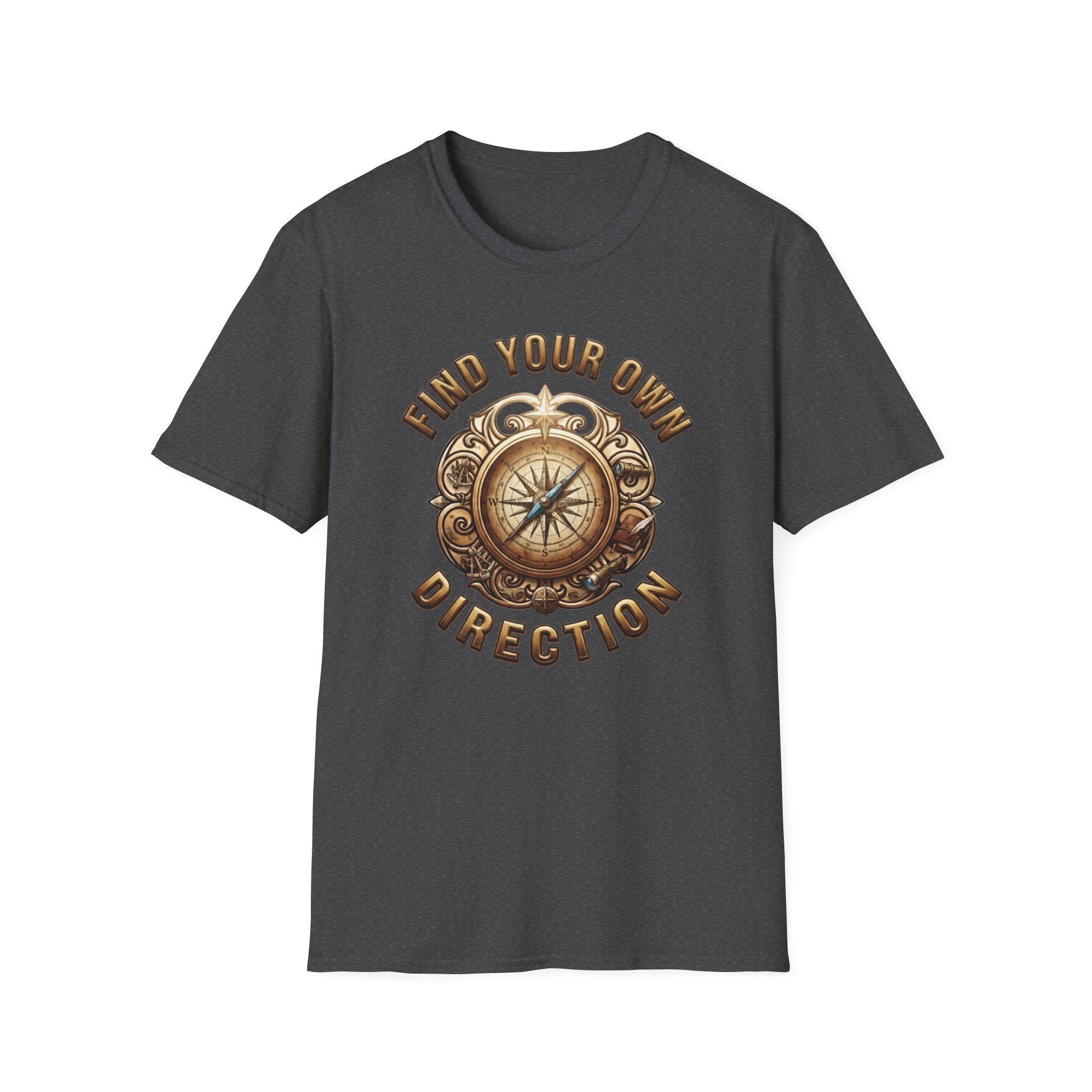 Find Your Direction T-Shirt — Compass Emblem (73)