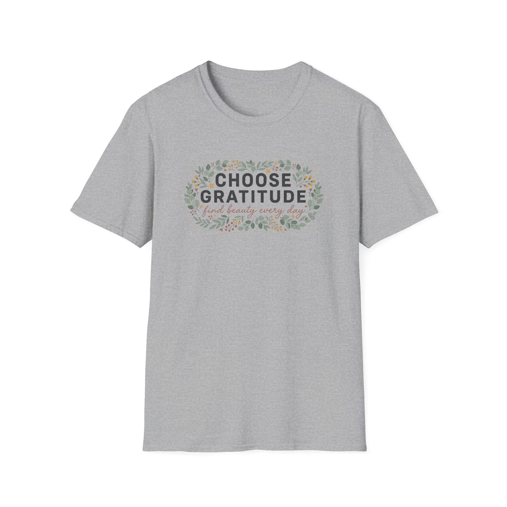 Choose Gratitude T-Shirt — Leaves (28)