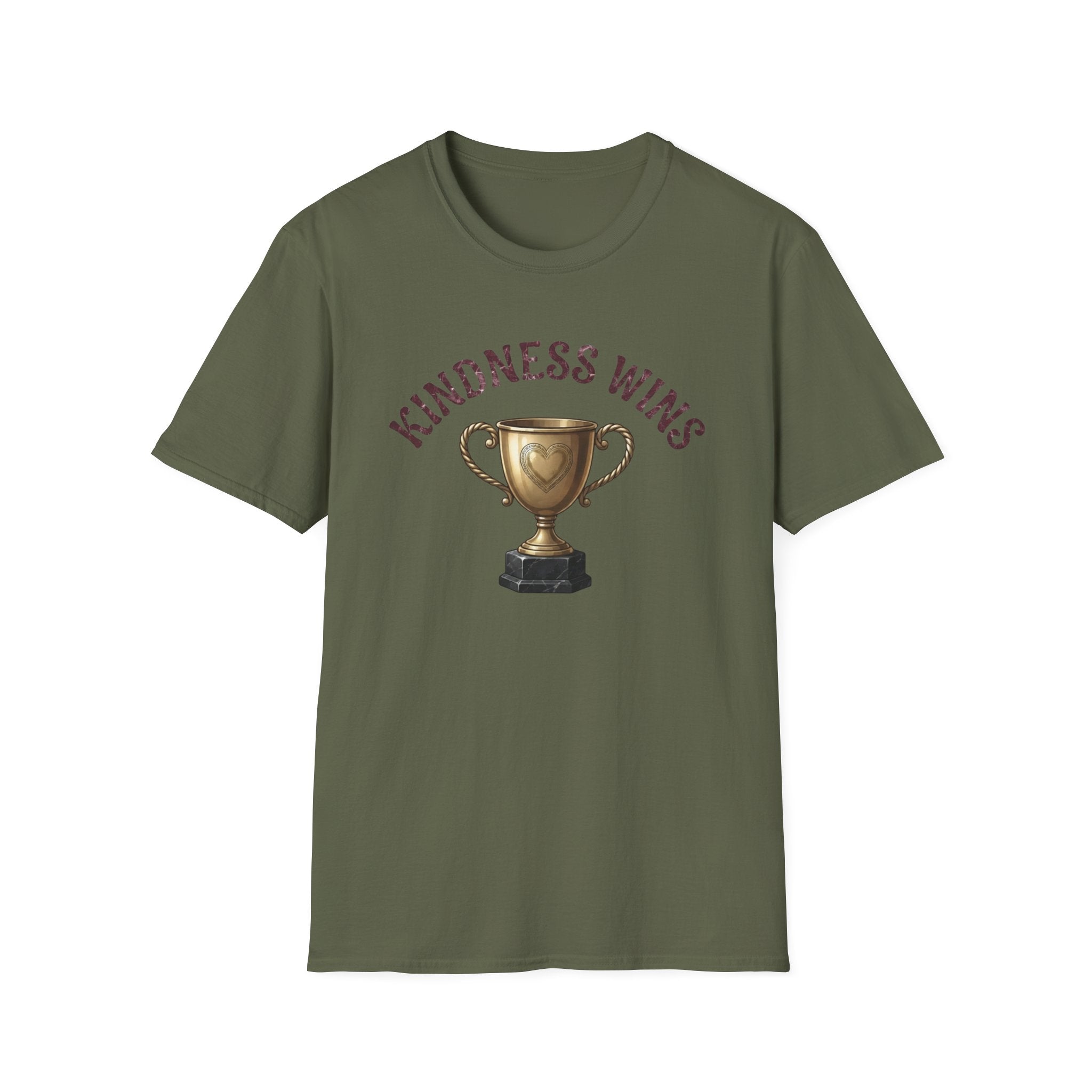Kindness Wins T-Shirt — Gold Trophy (50)