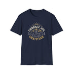 Embrace Joy Cultivate Gratitude T-Shirt —  Sunrise Floral (166)