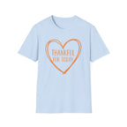 Thankful For Today T-Shirt —  Orange Heart (174)