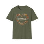 Thankful T-Shirt — Heart Shaped Wreath (171)