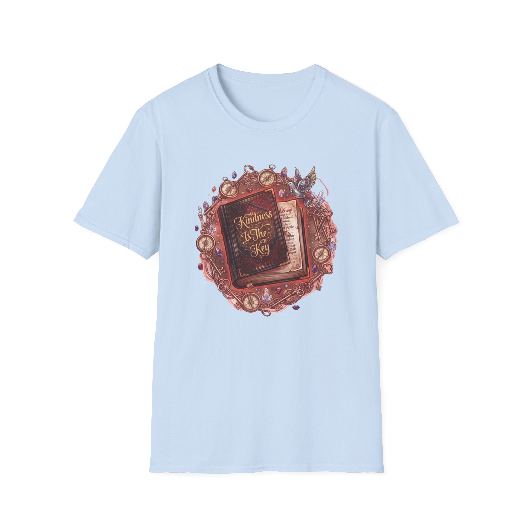 Kindness Is The Key T-Shirt — Compass & Book (84)