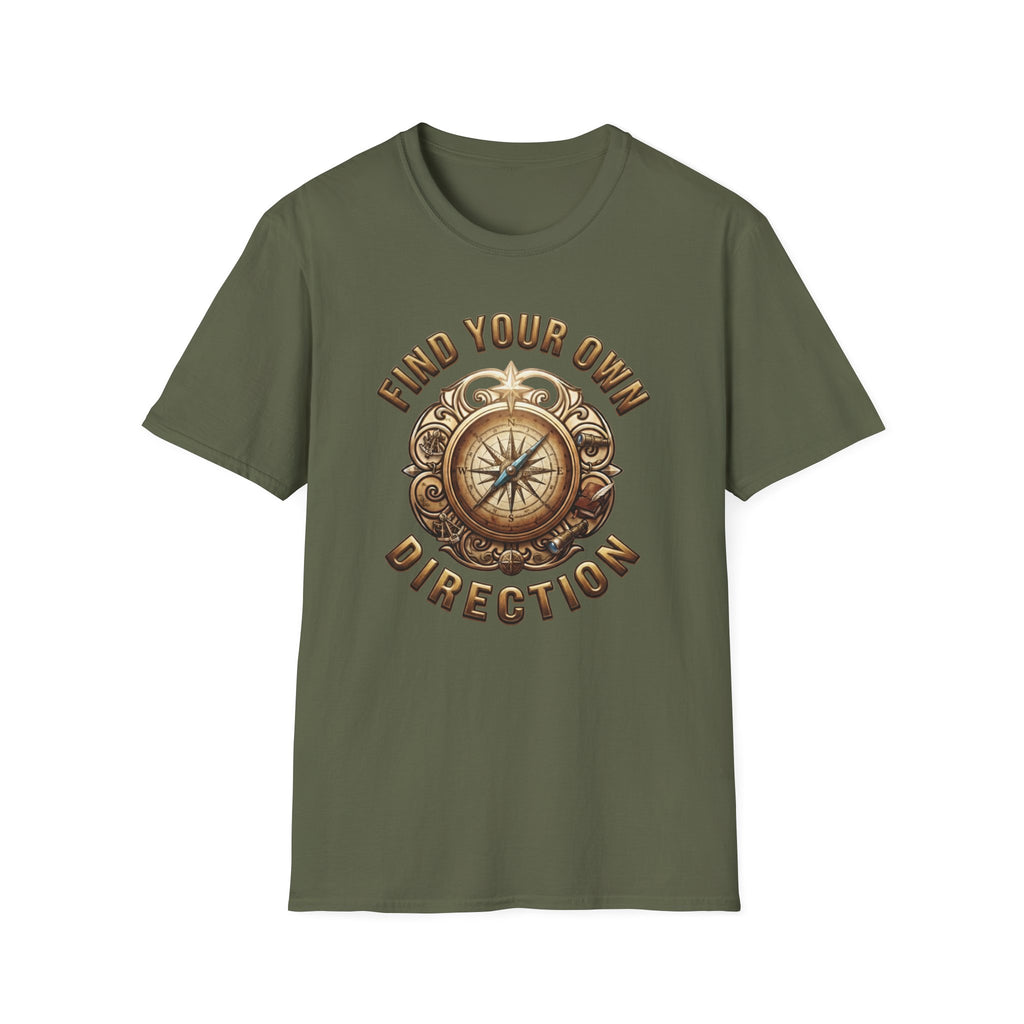 Find Your Direction T-Shirt — Compass Emblem (73)