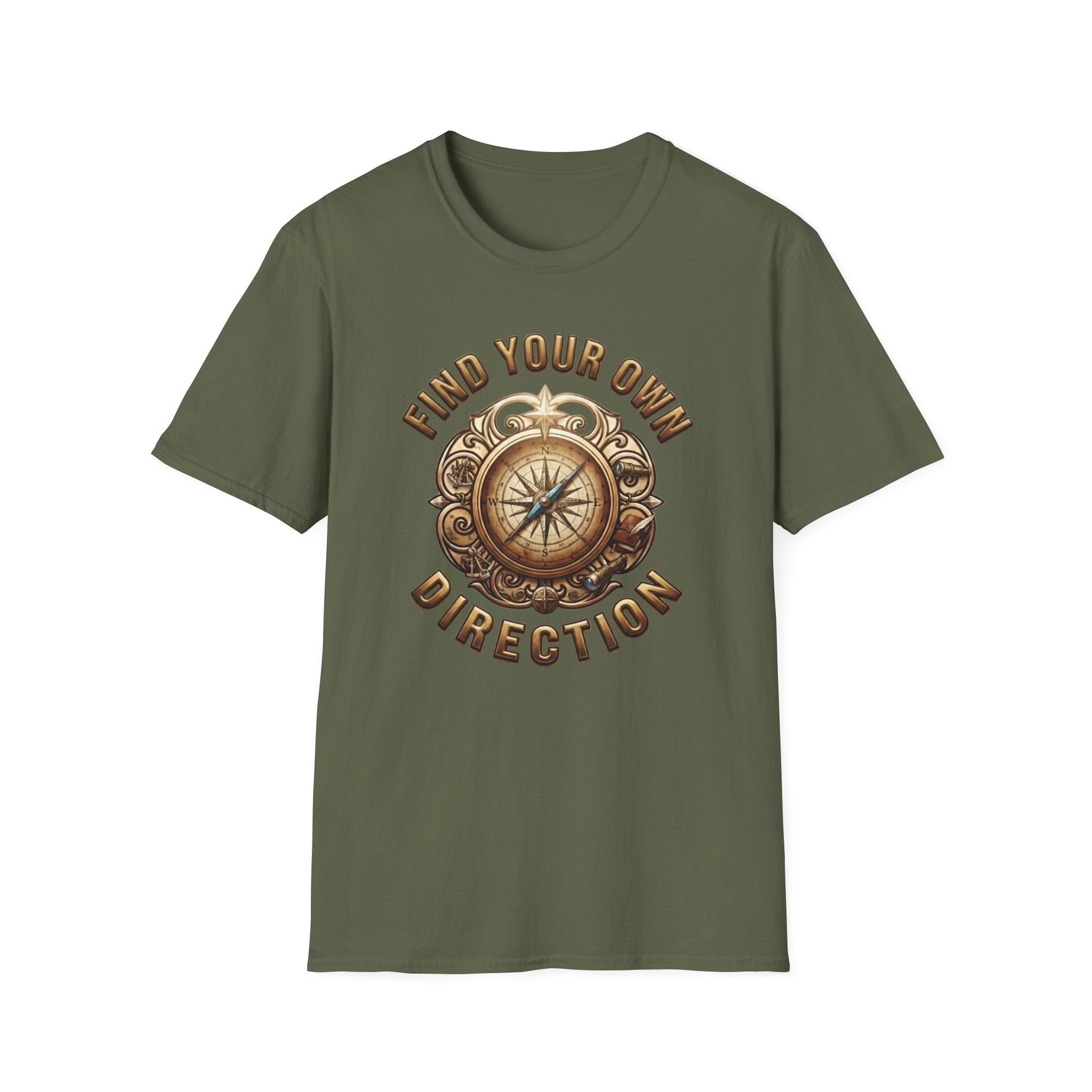 Find Your Direction T-Shirt — Compass Emblem (73)