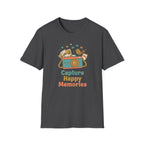 Capture Happy Memories T-Shirt — Camera Bird (90)