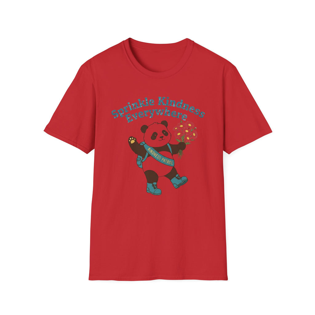Sprinkle Kindness Everywhere T-Shirt —Panda & Flowers (55)