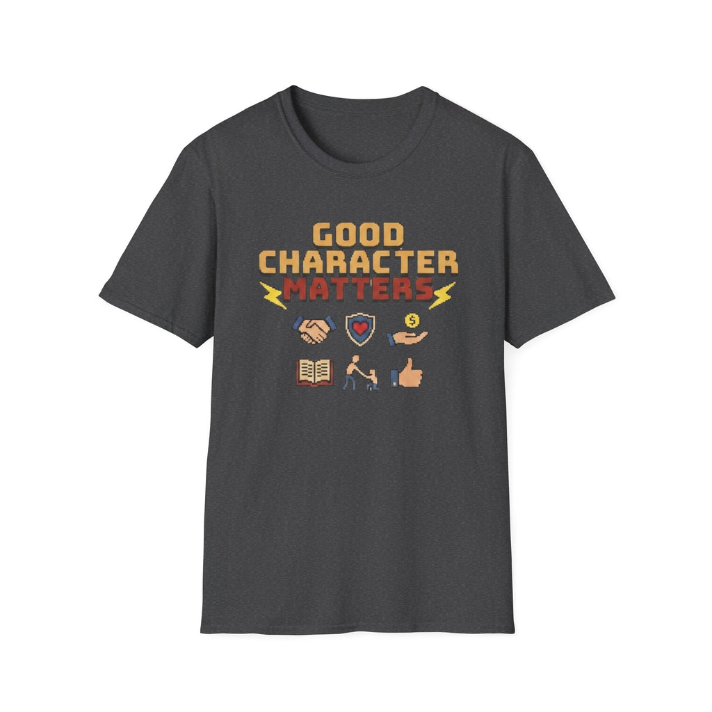 Good Character Matters T-Shirt — Small Symbols (125)