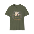 Begin Your Day With A Grateful Heart T-Shirt — Lavender Acorns (98)